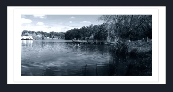 20.28-2.-18A-WATERSCAPES-JETTY-FORESHORE-Black-and-White-L1017148-49-Daylesford-Lake-2019