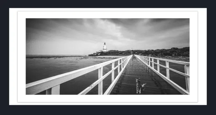 20.28-2.-33-WATERSCAPES-JETTY-FORESHORE-Black-and-White-Photo-Point-Losdale-1-2015