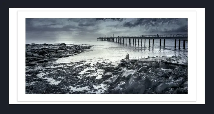 20.28-2.-39-WATERSCAPES-JETTY-FORESHORE-Black-and-White-Photo-Lorne-1-3-2015