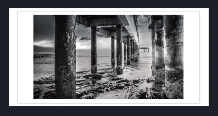 20.28-2.-44-WATERSCAPES-JETTY-FORESHORE-Black-and-White-Photo-Lorne-26-27-2015