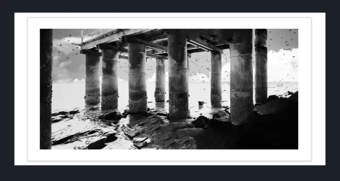 20.28-2.-45-WATERSCAPES-JETTY-FORESHORE-Black-and-White-Photo-Lorne-23-26-2015
