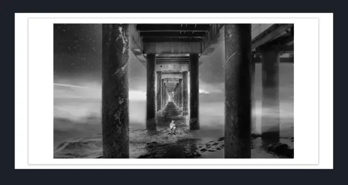 20.28-2.-45B-WATERSCAPES-JETTY-FORESHORE-Black-and-White-Photo-Lorne-21-2015