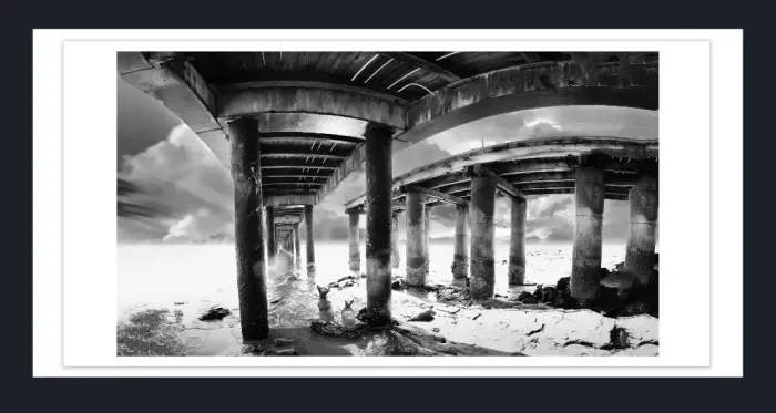 20.28-2.-49-WATERSCAPES-JETTY-FORESHORE-Black-and-White-Photo-Lorne-71-74-2015