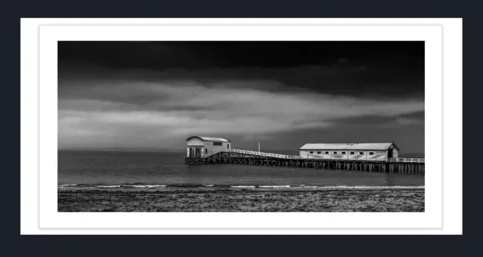 28-1-19-BOAT-HOUSE-PHOTOGRAPHY-Black-and-White-Photo-QPH-2-Queenscliff-Pier-Port-Phillip-2015
