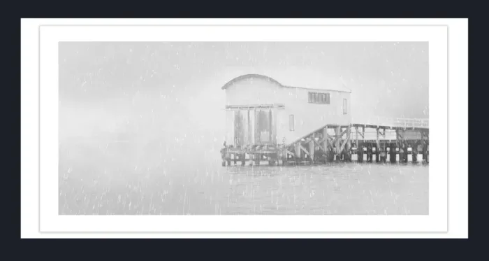 28-1-22-BOAT-HOUSE-PHOTOGRAPHY-Black-and-White-Photo-Mixed-QPH1-Queenscliff-Pier-Port-Phillip-2015