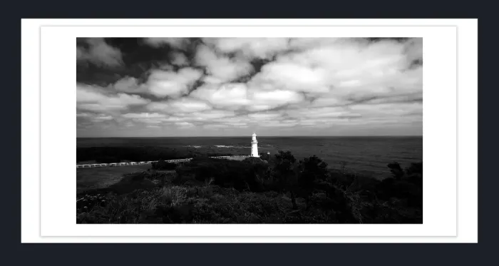 20.28-4.-6-WATERSCAPES-LIGHT-HOUSE-Black-and-White-Photo-L1031051-52-Cape-Otways-VIC-2015