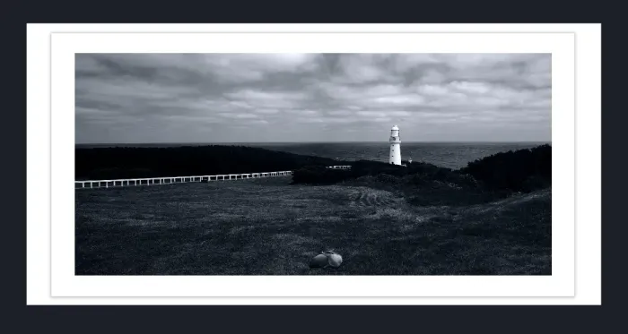 20.28-4.-7-WATERSCAPES-LIGHT-HOUSE-Black-and-White-Photo-L1031054-55-Cape-Otways-VIC-2015