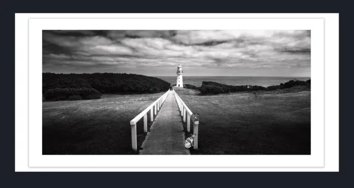 20.28-4.-9-WATERSCAPES-LIGHT-HOUSE-Black-and-White-Photo-L1031065-Cape-Otways-VIC-2015