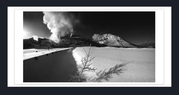 14A.7-VOLCANO-Black-and-White-Photographs-PANORAMA-3-9.8-X-21-Japan-L1011595-1607-2018