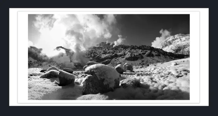 14A.9-VOLCANO-Black-and-White-Photographs-PANORAMA-3-9.8-X-21-Japan-L10111666-70-2018