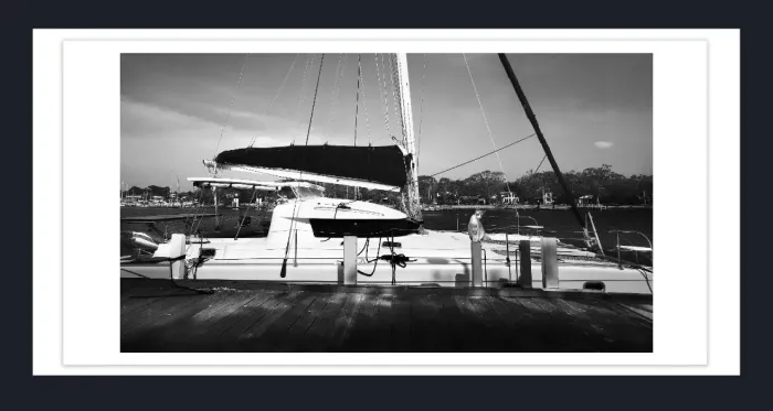 28-5-104-FINE-ART-BOAT-PHOTOGRAPHY-Black-and-White-Photo-L1018464-Fishermans-wharf-Paynesville-2019
