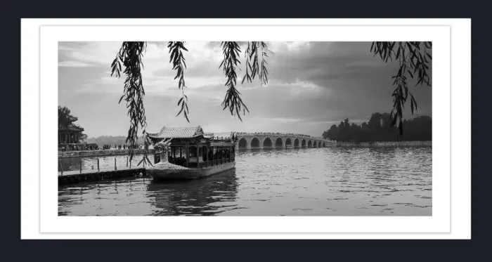 28-5-42-FINE-ART-BOAT-PHOTOGRAPHY-Black-and-White-Photo-Summer-Palace-Beijing-L1007264-2018