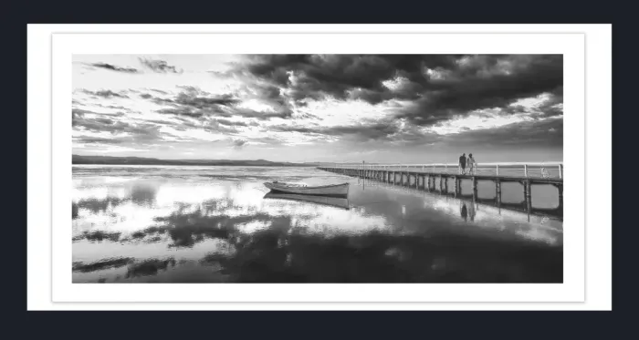28-5-96-FINE-ART-BOAT-PHOTOGRAPHY-Black-and-White-Photo-CF000332-Soldiers-beach-NSW-2017