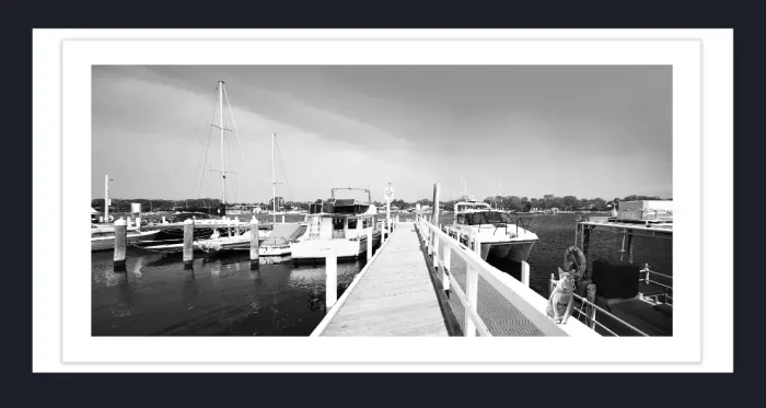 28-5-98-FINE-ART-BOAT-PHOTOGRAPHY-Black-and-White-Photo-L1018442-43-Fishermans-wharf-Paynesville-2019