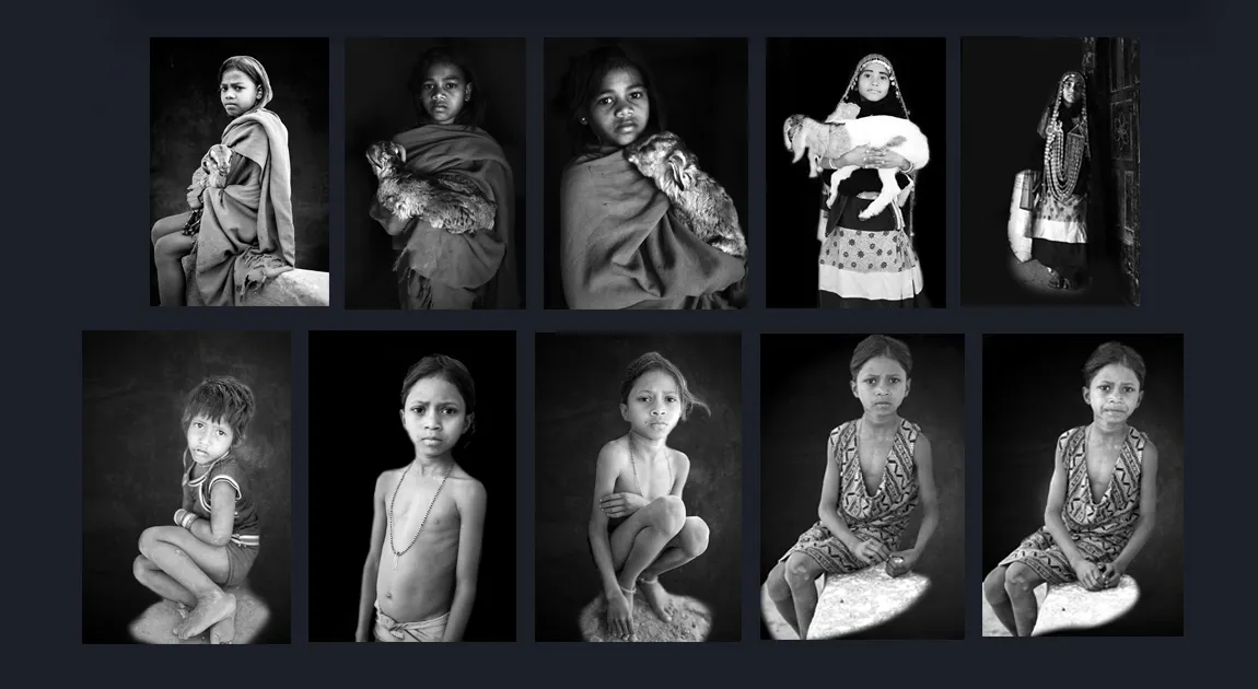 Black and White Fine Art Cultural Portrait Photography For Sale by Cosmetic Dentist in Melbourne Dr Zenaidy Castro