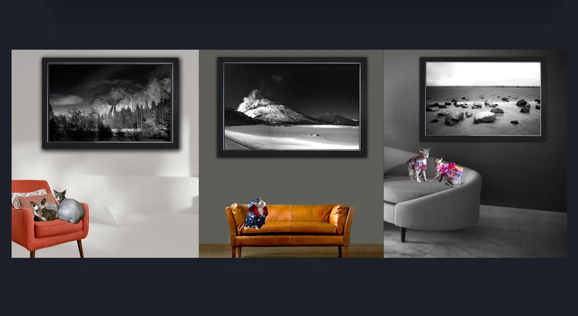 Premium Black and White Fine Art Landscape Photography For Sale